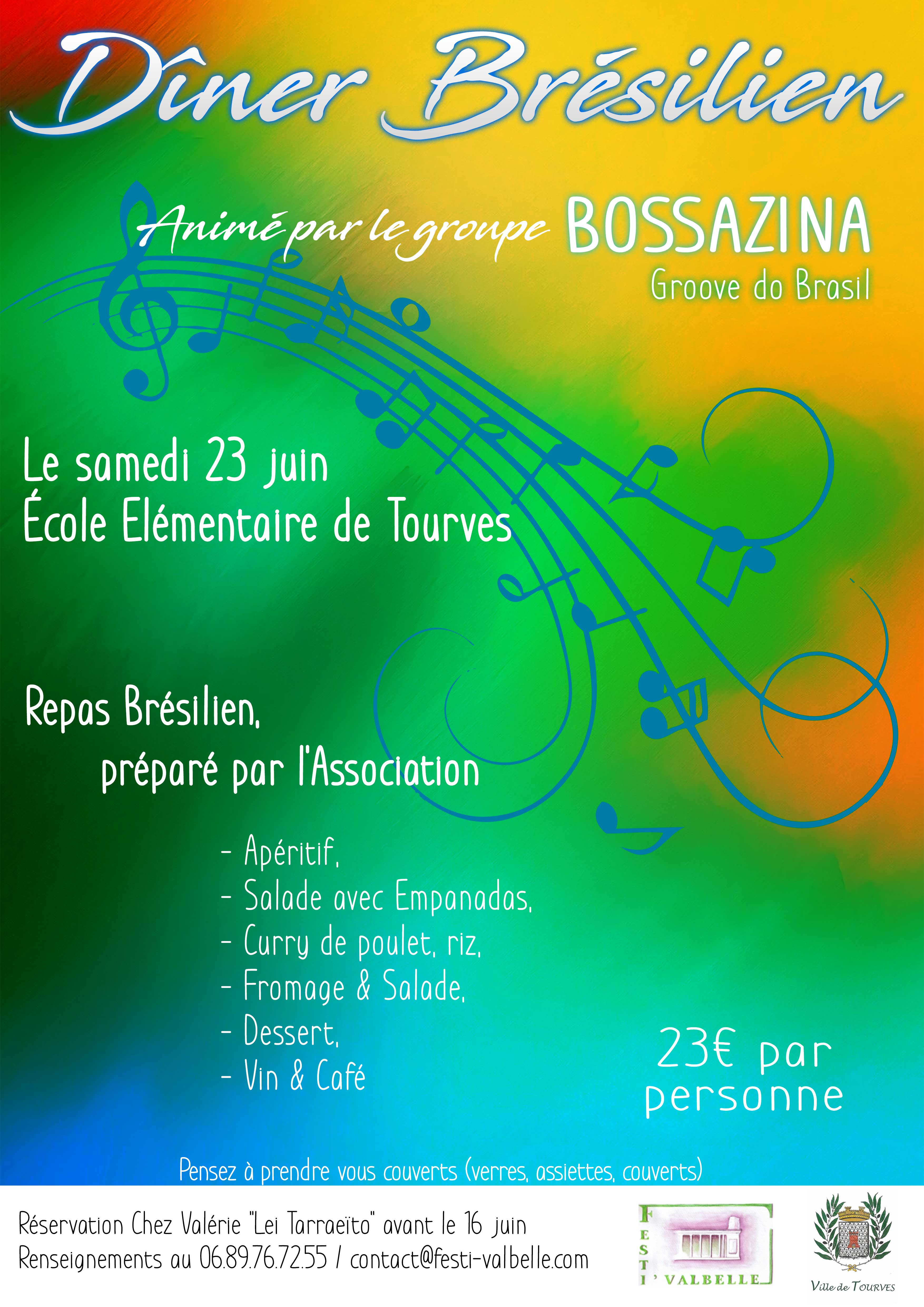 Affiche Diner Brésilien